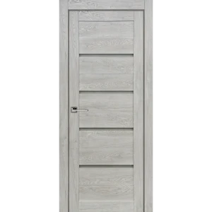 Комплект двери Тренд горизонтальный со стеклом 60x200 см Hardflex серый с добором 200 мм