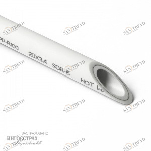 Труба PN25 (перфор.сред.) 32х5,4 SDR6 Grise  PP-R (4м) PROAQUA 27289