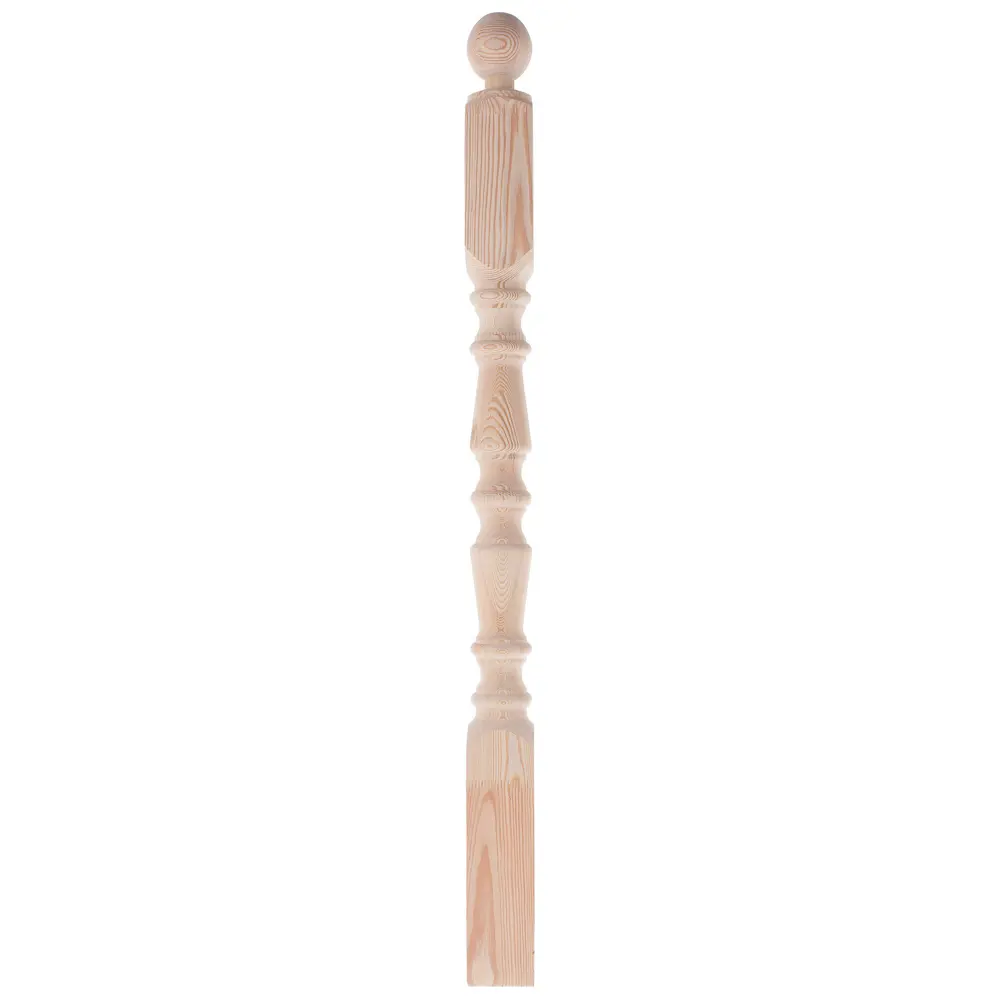 Столб лестничный сращенный лиственница сорт Экстра Симметрия 80х80х1150 мм Santreyd STLM-2073662