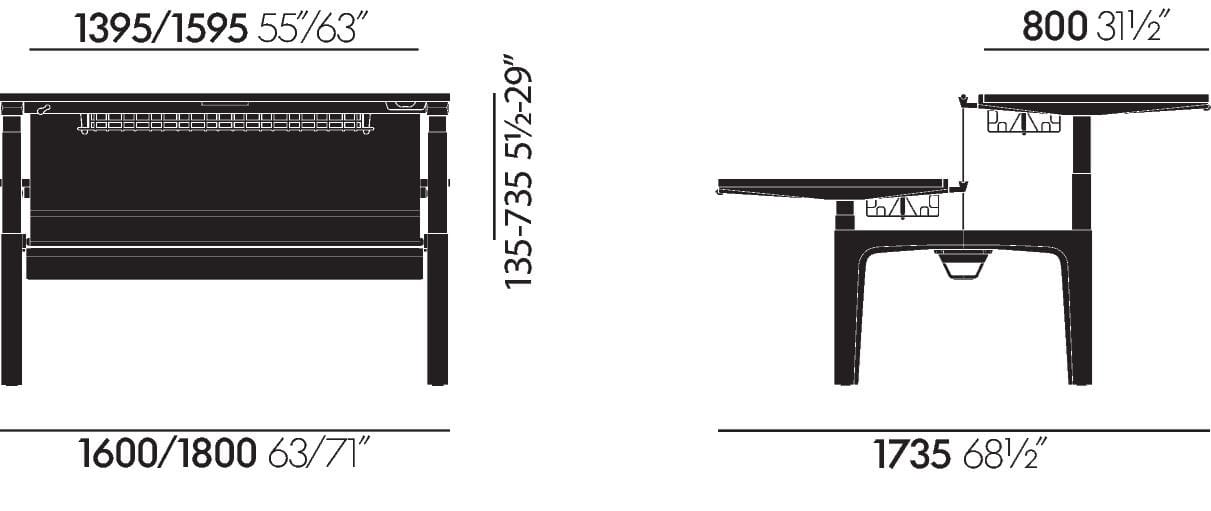 Множественный прямоугольный стол VITRA CDS ARCH-00096468 - Вид №89