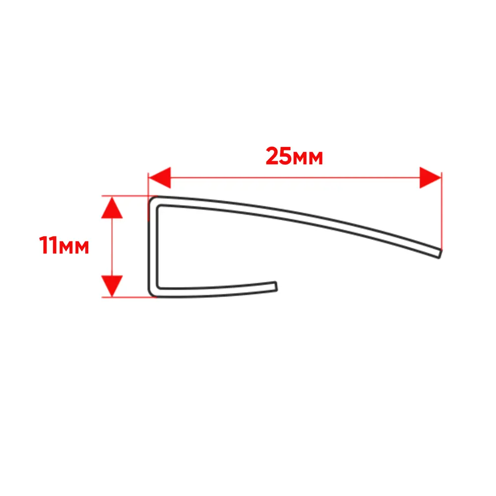 Профиль стартовый дуб шефилд 3000x25x11 мм Santreyd STLM-2104335 - Вид №3