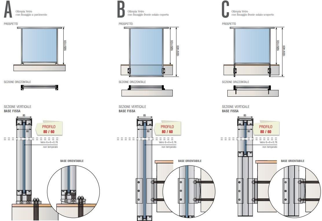 FARAONE Алюминиевый парапет со стеклянными панелями Olimpia sun-id-1426502 - Вид №5