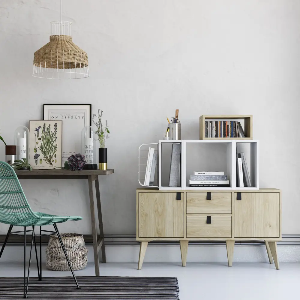 Стеллаж SPACEO KUB 1К, 36х36х31,7 см, цвет белый STLM-2018908 - Вид №4