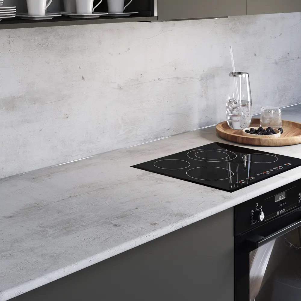 Столешница KONSENSA Фристайл 60x240x2.5 см ДСП цвет серый 89452034 STLM-2077580 ДСП Прямой угол - Вид №7