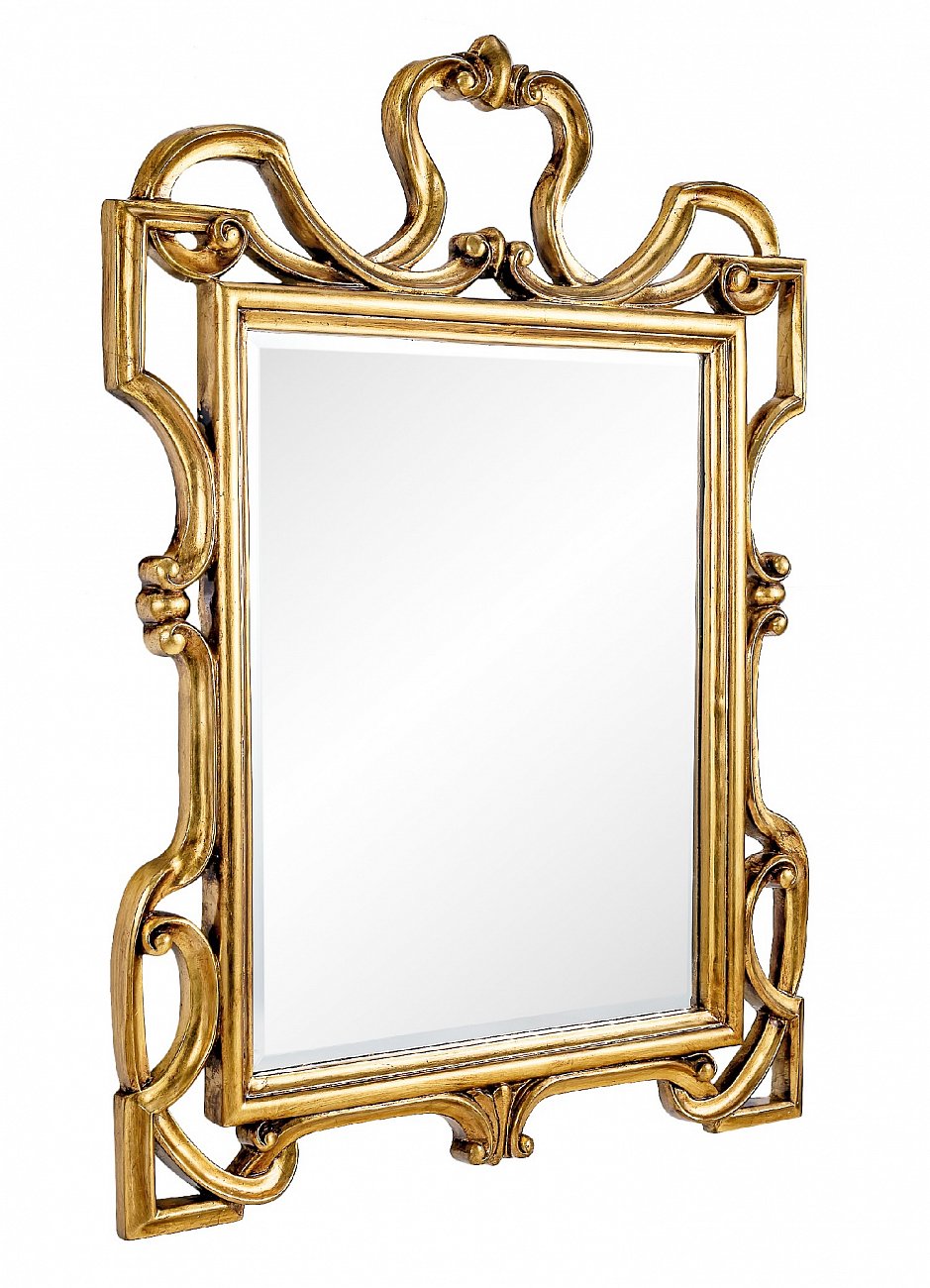 Зеркало настенное 90х75 см античное золото King Gold ART-ZERKALO ДИЗАЙНЕРСКИЕ 00-3884059 Зеркальный;золото  - Вид №1
