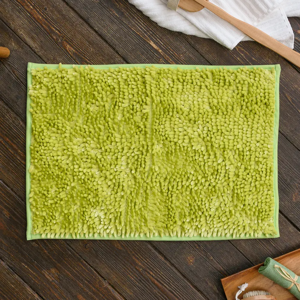 Коврик для ванной комнаты Moroshka Bright Colors 40х60 см цвет зеленый STLM-2074168 - Вид №4
