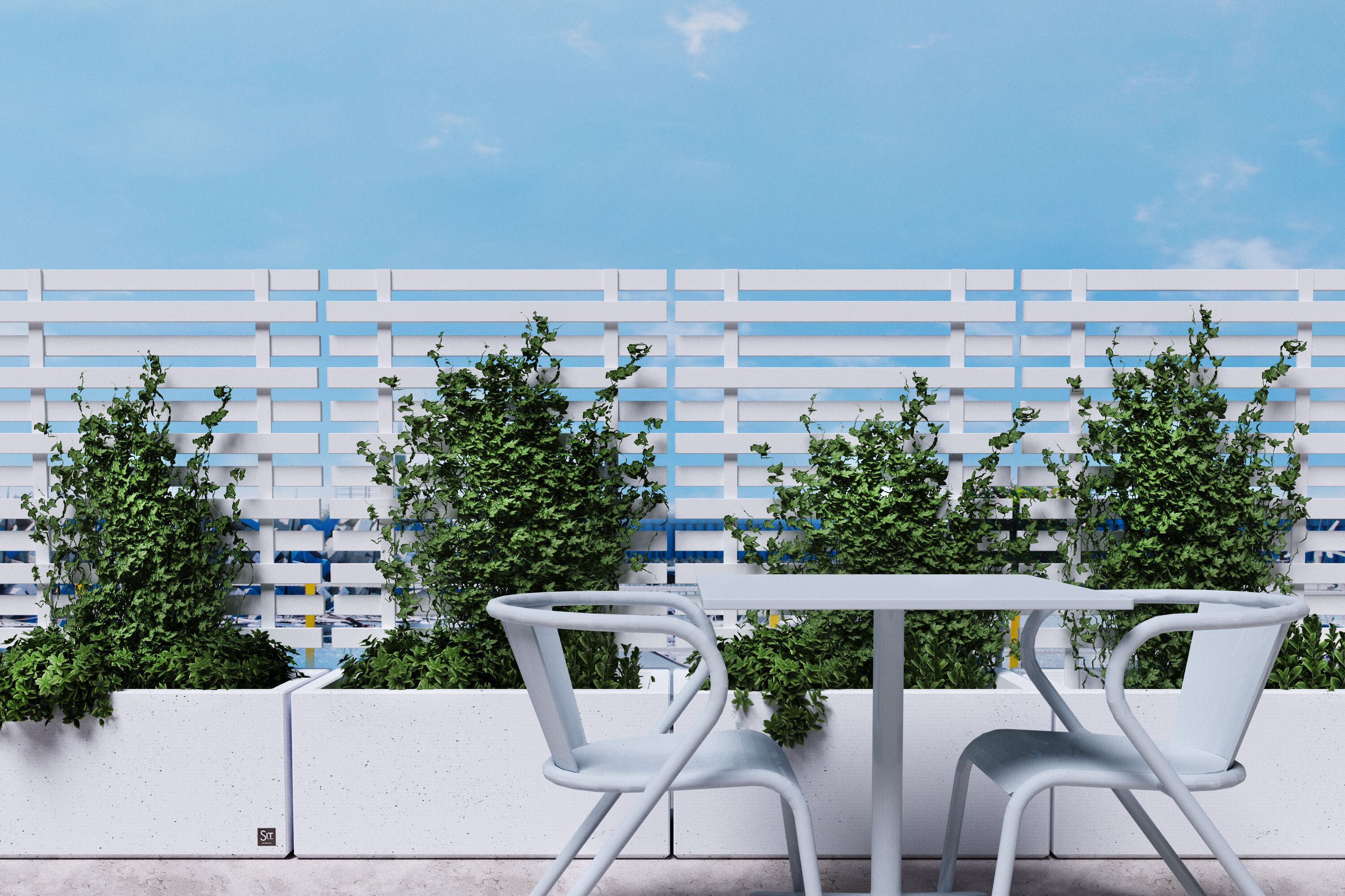 Плантатор для общественных мест с металлической решеткой SIT коробка ARCH-00129794 - Вид №1