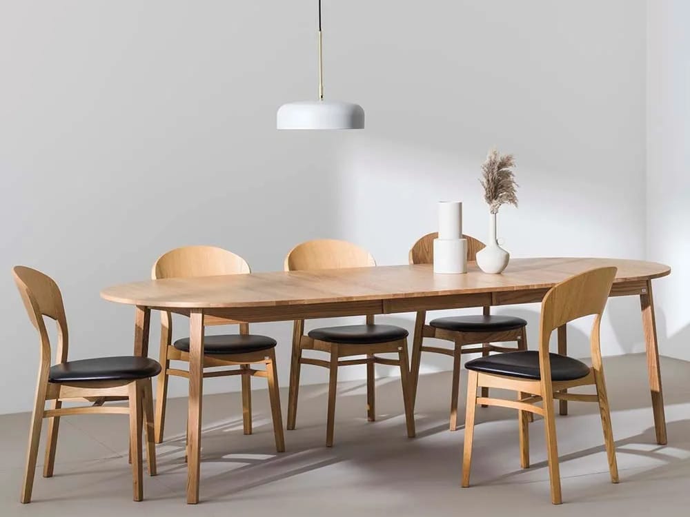 Овальный выдвижной стол из белого промасленного дуба Hans K Rainbow ARCH-00068188 - Вид №1