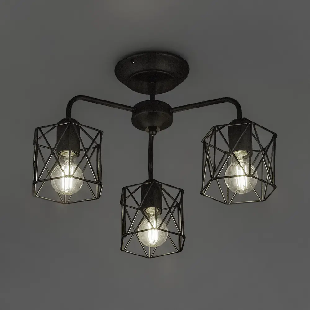 Люстра Vitaluce Актавия - элегантное черное освещение для гостиной 83139318 STLM-0039282 - Вид №1