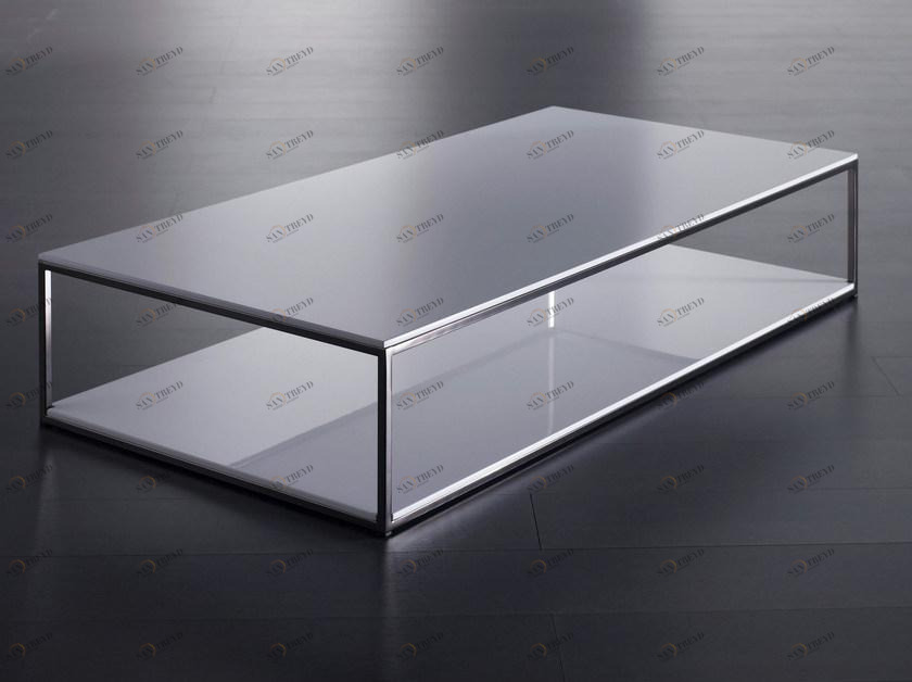 Meridiani Низкий прямоугольный журнальный столик из металла Hardy sun-id-1411249