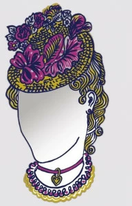 Moustache Настенное зеркало  Pm003