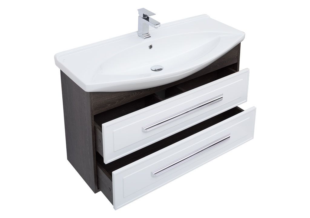 Тумба с раковиной Aquanet Остин 105 дуб кантербери/белый 0020173100175449 - Вид №3