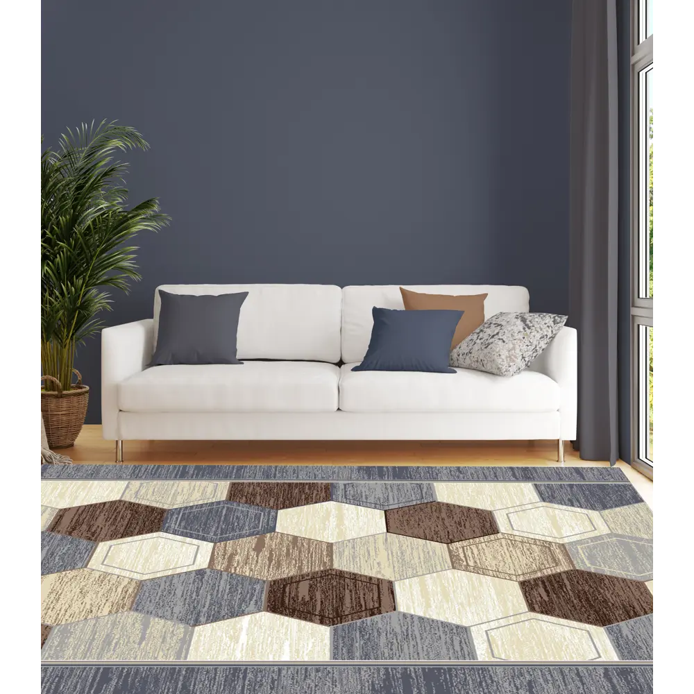 Ковровая дорожка полиамид/войлок Торения 1 м цвет коричневый ВИТЕБСКИЕ КОВРЫ STLM-2164946 - Вид №4