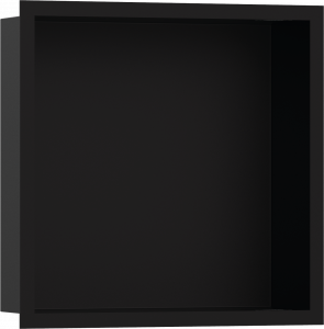 56098670 XtraStoris Individual Wall ниша Matt Black с дизайнерской рамкой 300/300/100 Hansgrohe