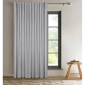 Штора на ленте Мари 200x270 см цвет серый