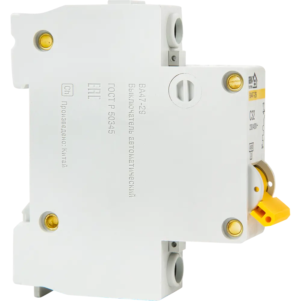 Автоматический выключатель IEK Home ВА47-29 32А для защиты электросетей 18072301 STLM-0009395 - Вид №3