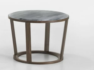 i 4 Mariani Низкий круглый мраморный журнальный столик Niky