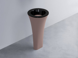 AMLA45-N+AMPILT-CP+AMCOLT-CP Раковина Amedeo Tondo отдельностоящая cielo Enjoy + Amedeo