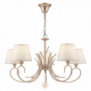 Люстра подвесная кремовая Gisela 05G FREYA CLASSIC 00-3956404 Бежевый;золото