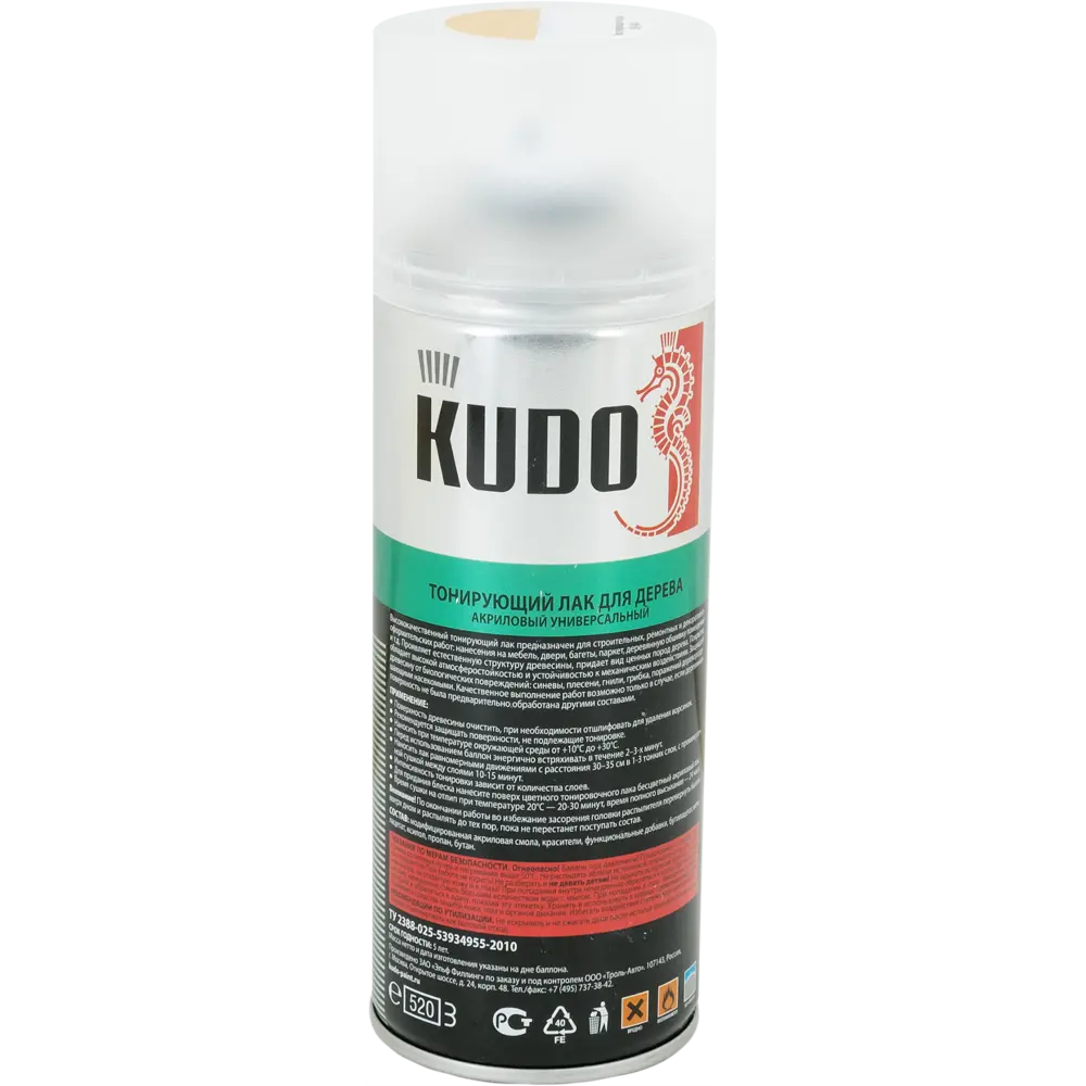 Лак тонирующий для дерева Kudo акриловый цвет сосна 520 мл STLM-2054830 - Вид №1