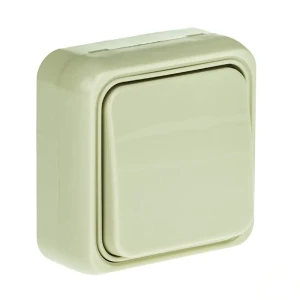 Выключатель LK STANDARD 1 клавиша открытой установки, бежевый