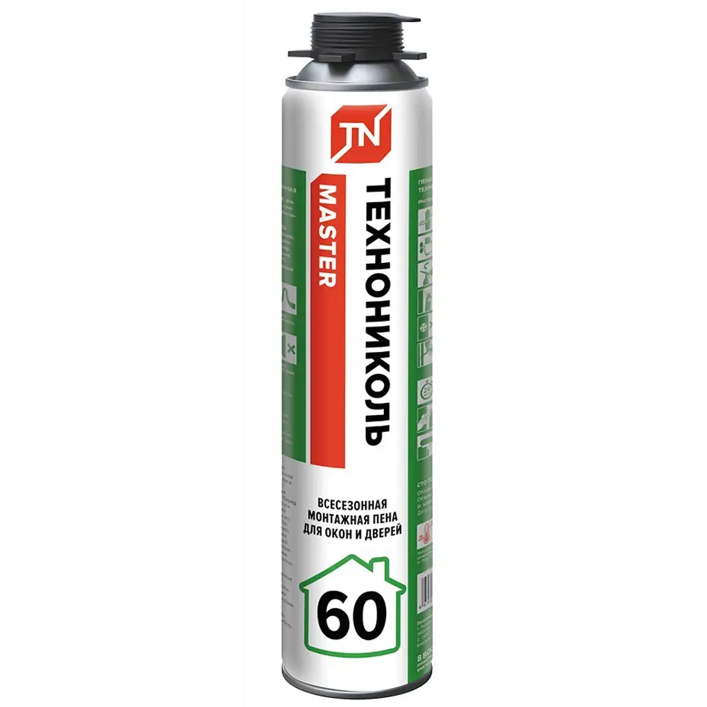 Пена монтажная профессиональная Технониколь Master 60 всесезонная 700 мл STLM-2073176