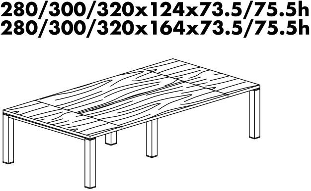 Bralco Прямоугольный стол для совещаний Jet evo sun-id-1436530 - Вид №1