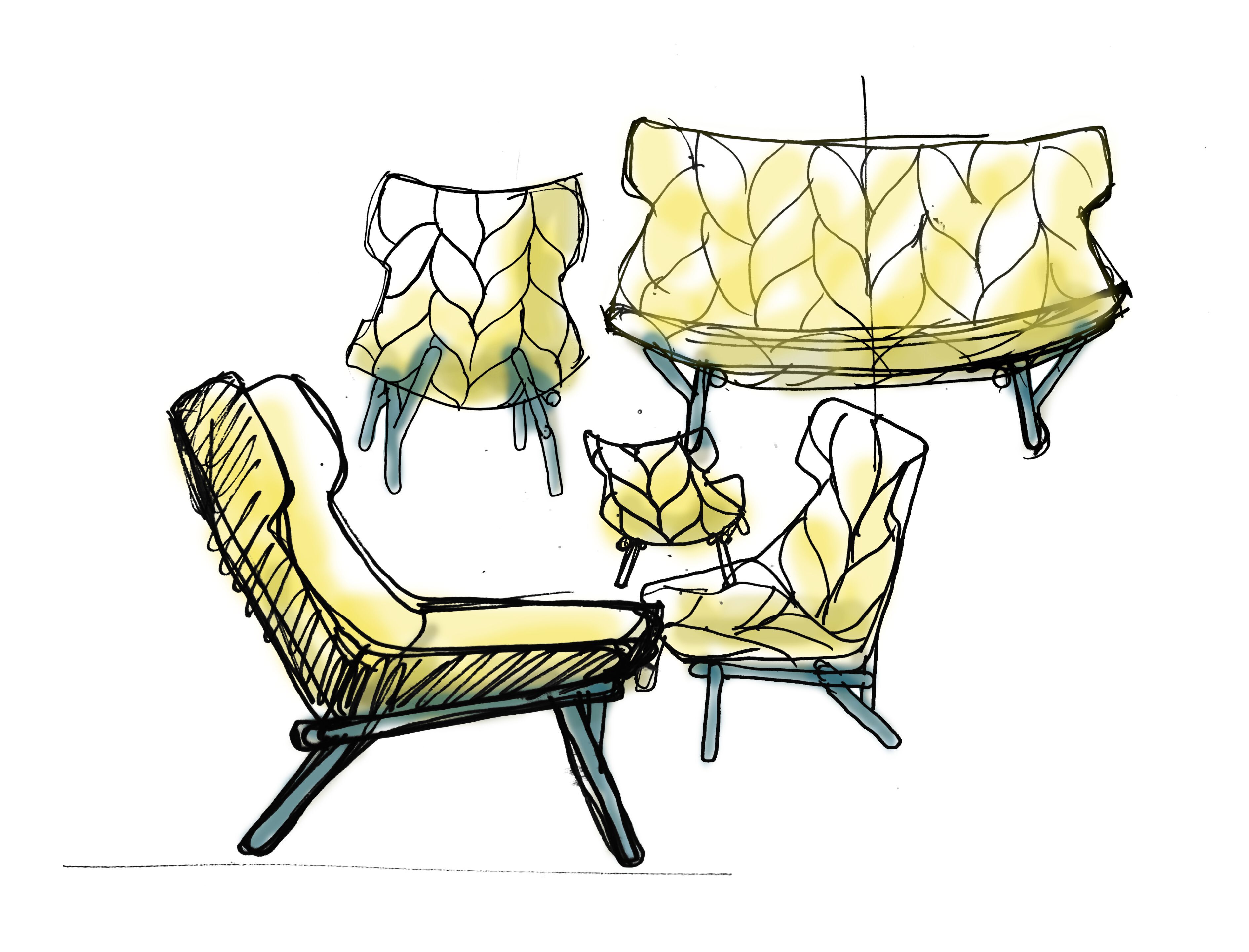 Бархатное кресло с подлокотниками Kartell FOLIAGE ARCH-00078227 - Вид №8