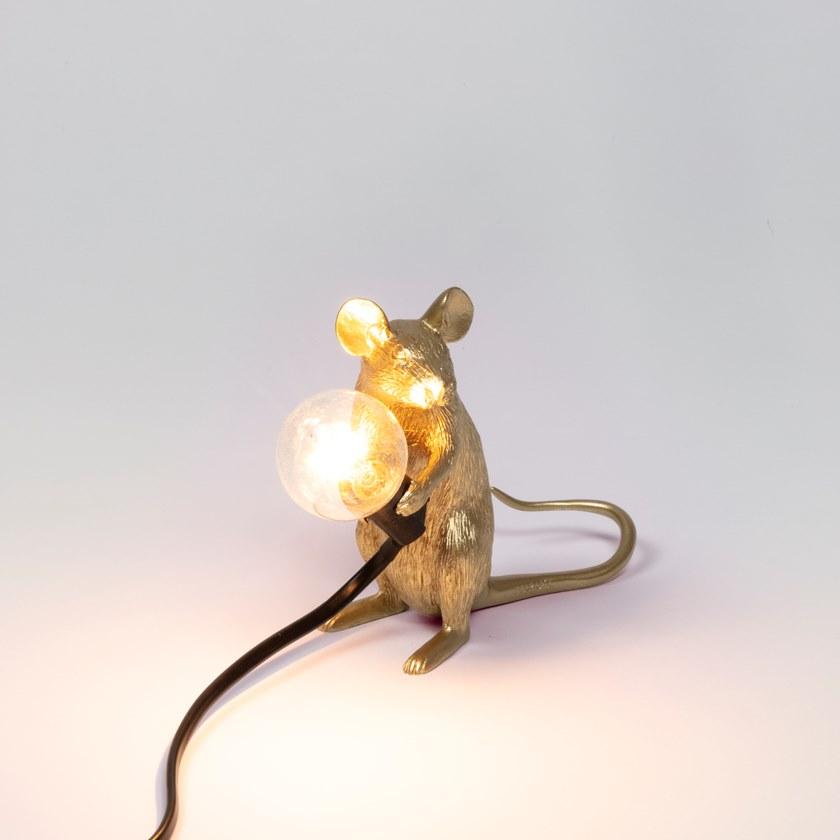 Seletti Светодиодная настольная лампа из смолы Mouse lamp sun-id-1347919 - Вид №9