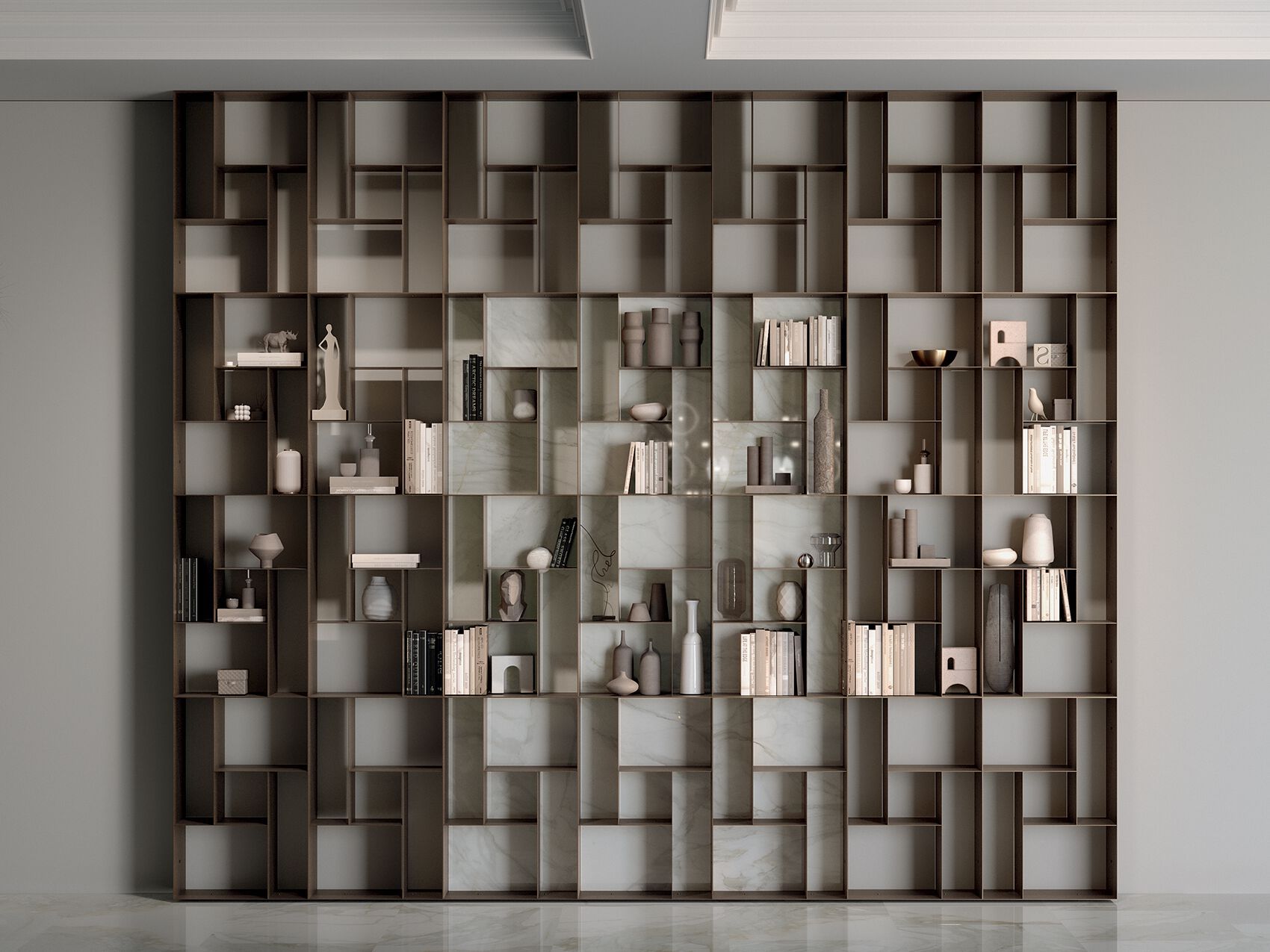 Стальная модульная Книжная полка Bontempi Casa ATENA ARCH-00049683 - Вид №1