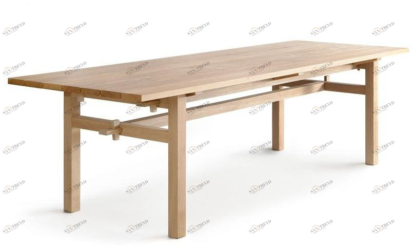 Nikari Прямоугольный садовый стол из дуба Arkipelago sun-id-1401341