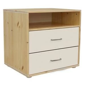 Комод Flexa Classiс storage с 2 выдвижными ящиками и 1 полкой, лакированный/белый/белый