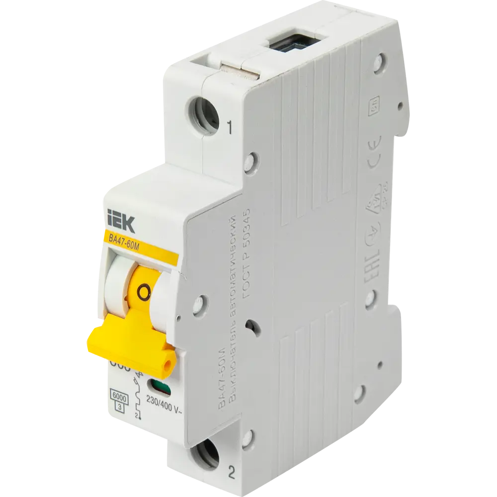 Автоматический выключатель IEK ВА47-60M с двойной защитой от сверхтоков 89162769 STLM-0079332 - Вид №1
