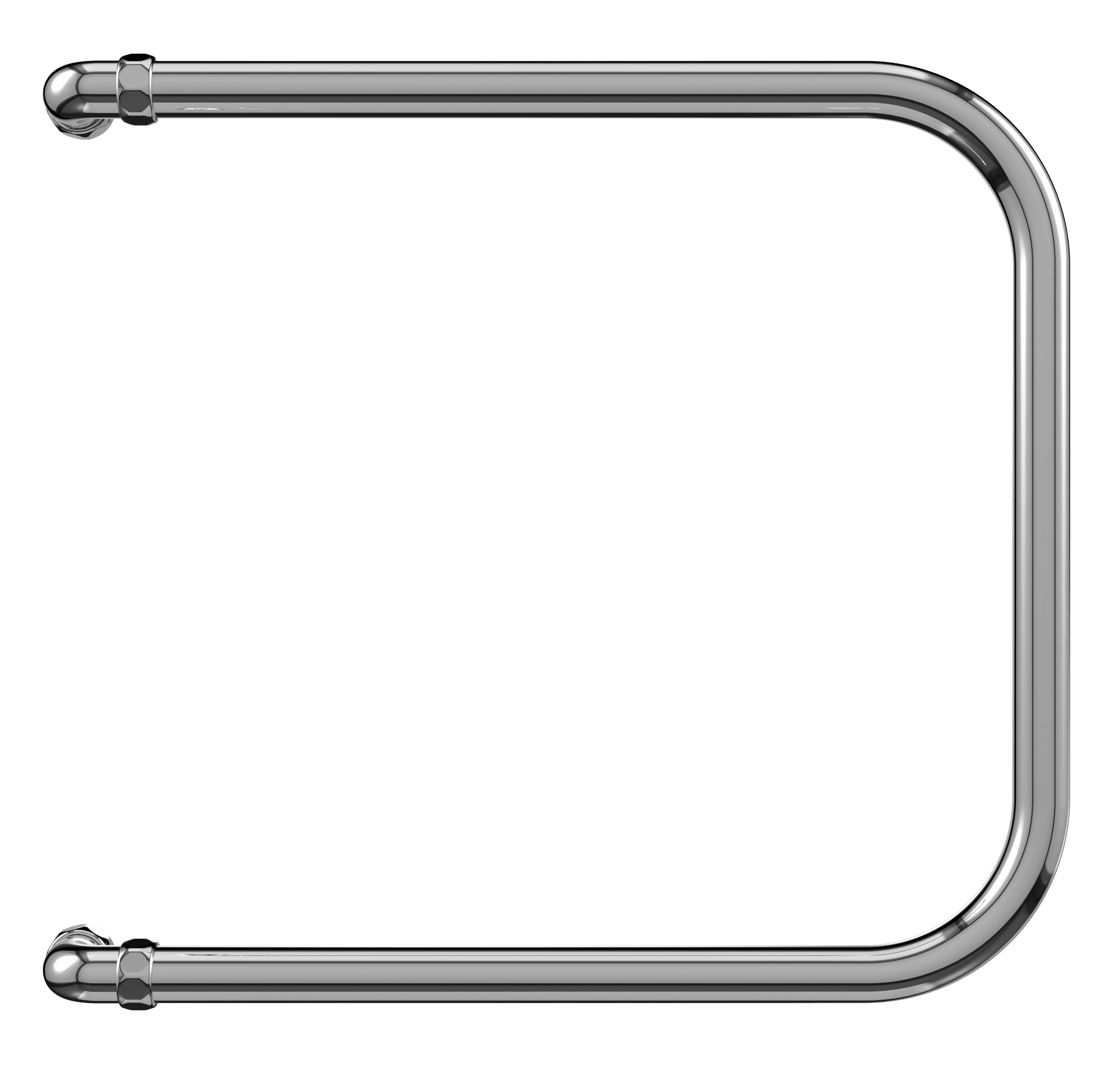 4620768881428 ЭКОНОМ П-обр БШ 500х400 Полотенцесушитель TERMINUS Нержавеющая сталь - Вид №1