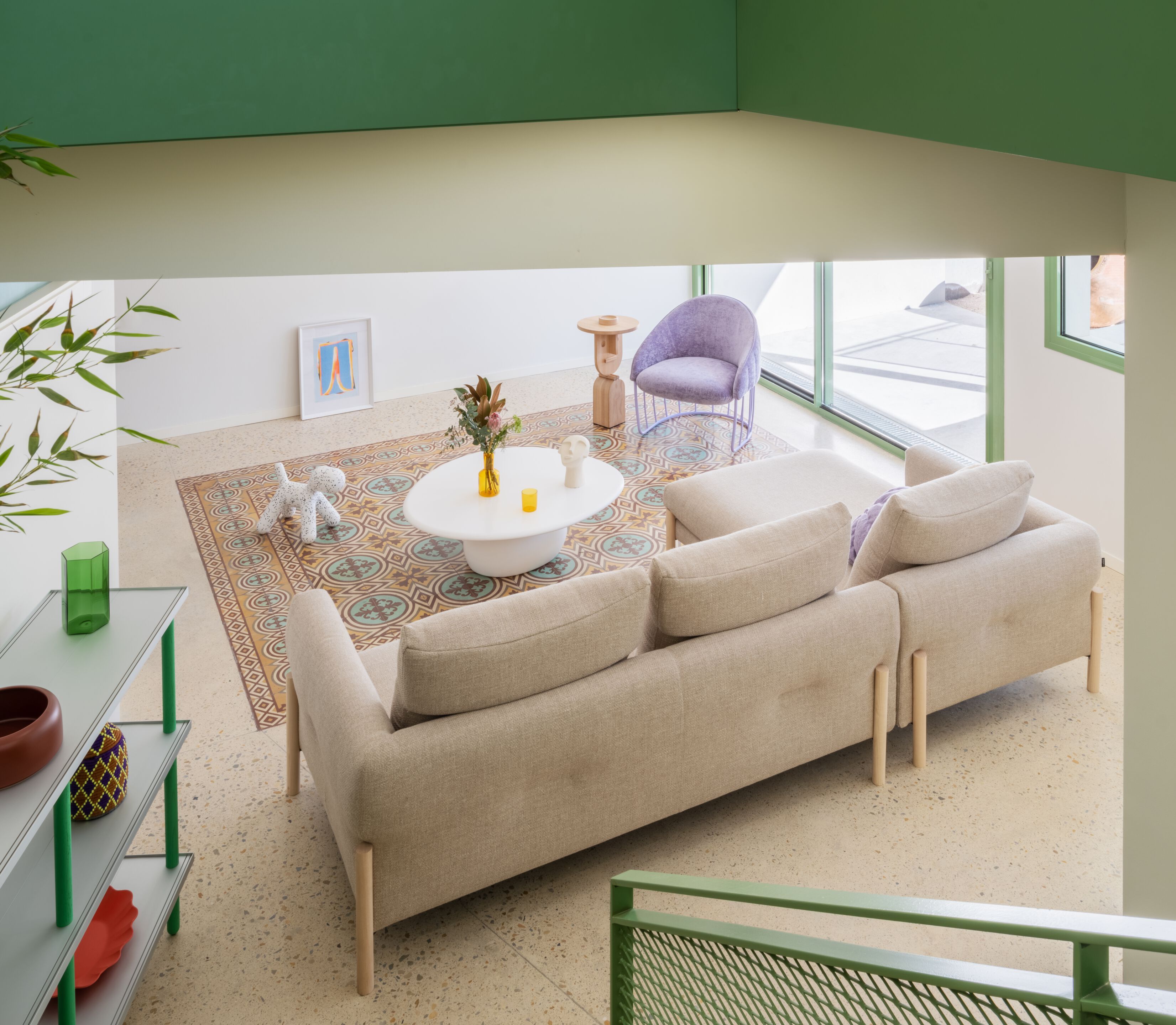 Тканевый диван с полуостровом SANCAL Momic ARCH-00041909 - Вид №1