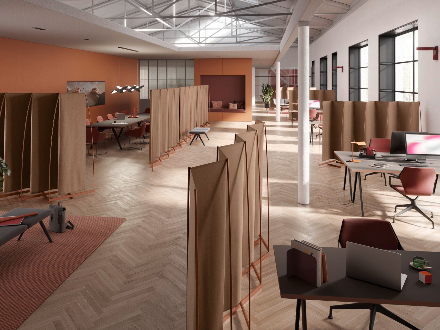 Отдельно стоящая офисная перегородка Brunner foild ARCH-00046917 - Вид №2