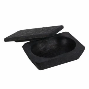 Деревянное блюдо с крышкой черное FUGA ECO WOOD 123597 Чёрный