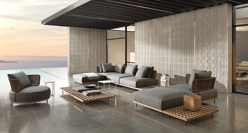 Minotti Открытый диван Quadrado sun-id-1399006 - Вид №3