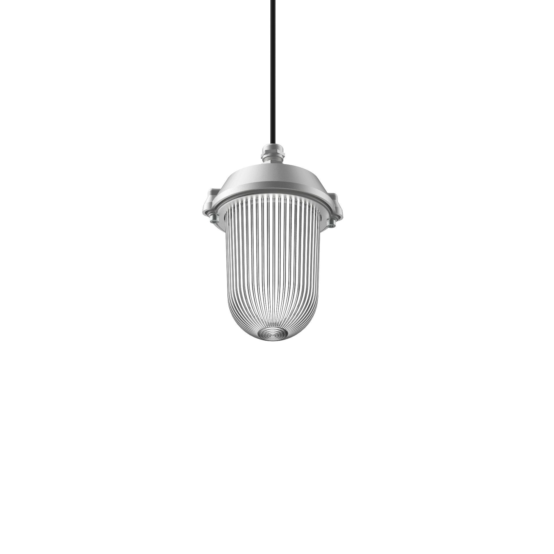 Натуральный алюминиевый подвесной светильник Genuit Silver ARCH-00112659 - Вид №2