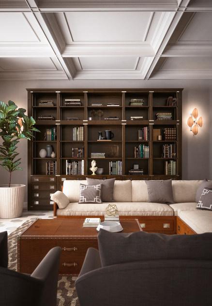 Caroti Деревянный журнальный столик с вещевым ящиком Via montenapoleone 1085  - Вид №3