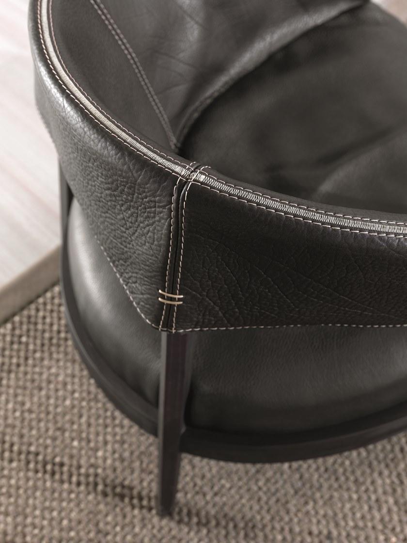 Frigerio Salotti Кожаное кресло с подлокотниками Liza sun-id-1392832 - Вид №1