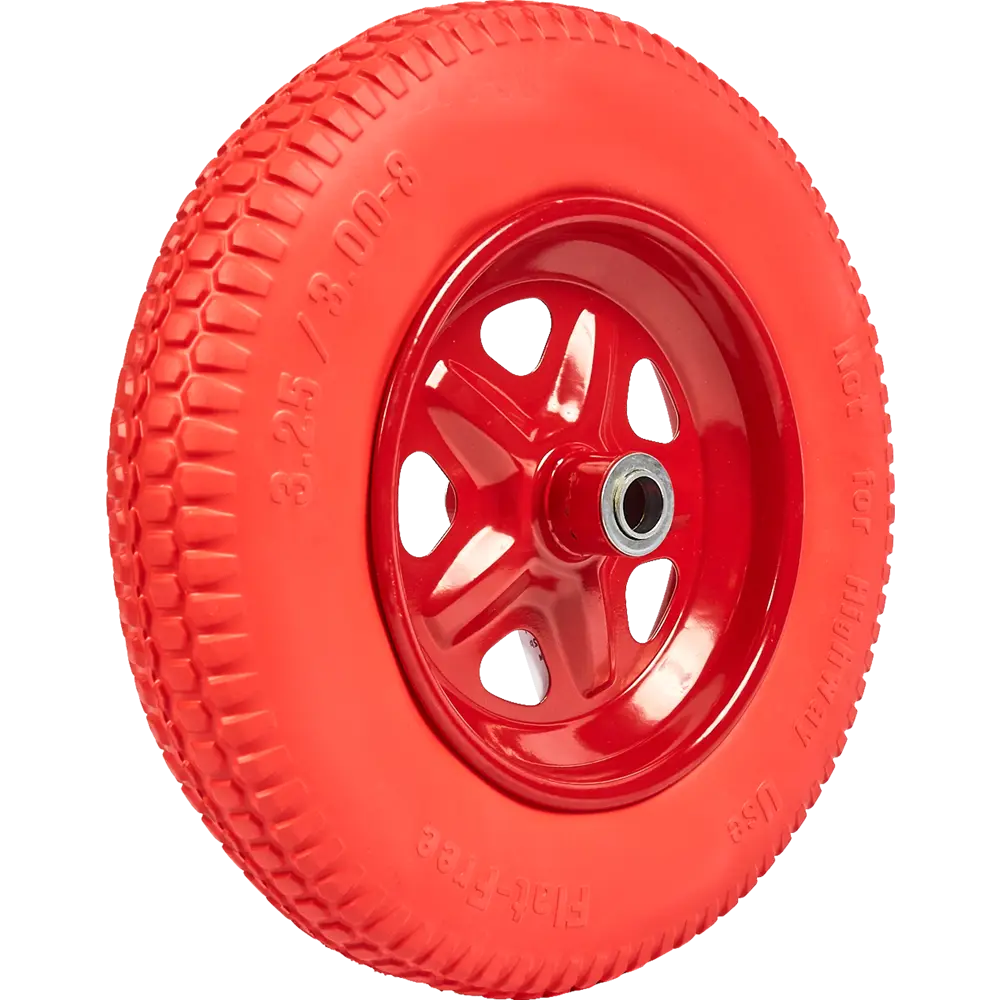 Колесо для тачки PU 700Р/4562Р D20/90 365 мм цвет красный Santreyd STLM-2035820 - Вид №1