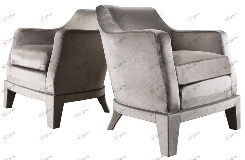 Promemoria Кресло с обивкой из ткани с подлокотниками sun-id-1347502