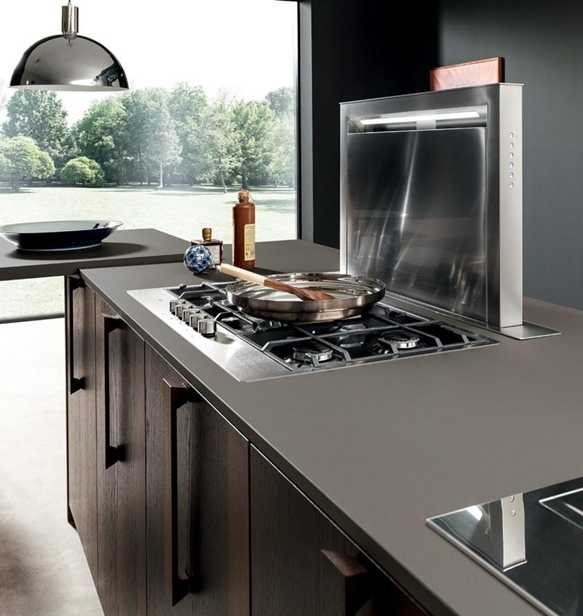 Febal Casa Встроенная кухня Fenix-NTM® с полуостровом sun-id-1352092 - Вид №10