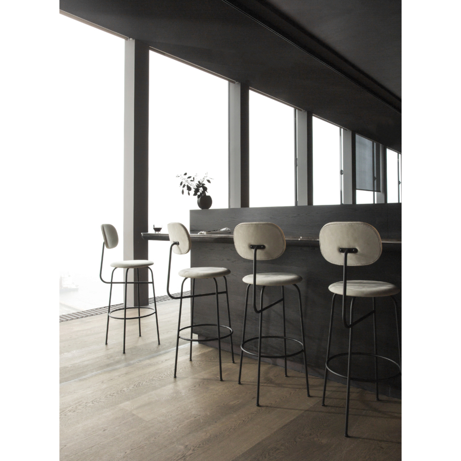 9400530 MENU Барный стул Afteroom МДФ, окрашенный в черный цвет  - Вид №2