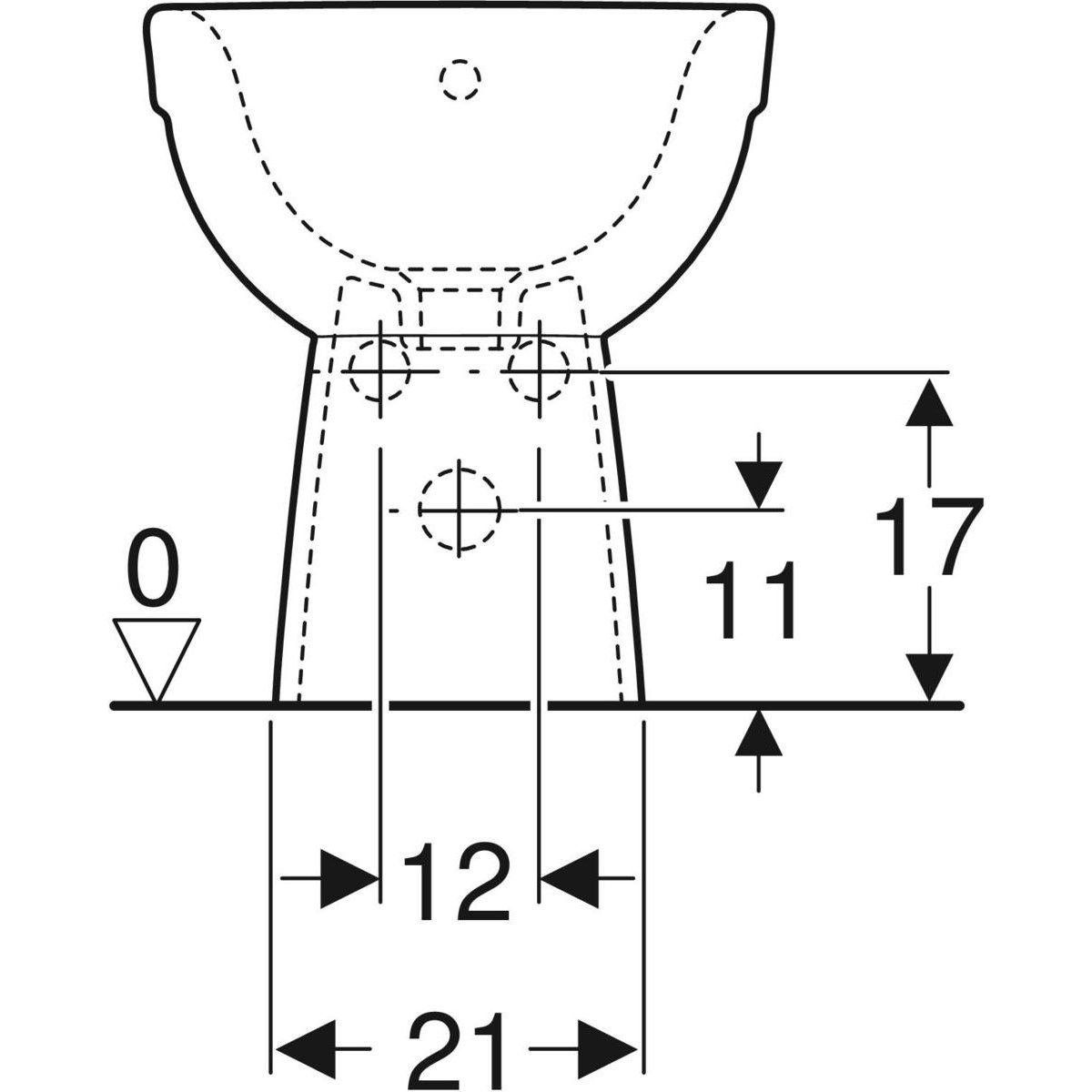 Напольное оконное биде Geberit Selnova ARCH-00122908 - Вид №3