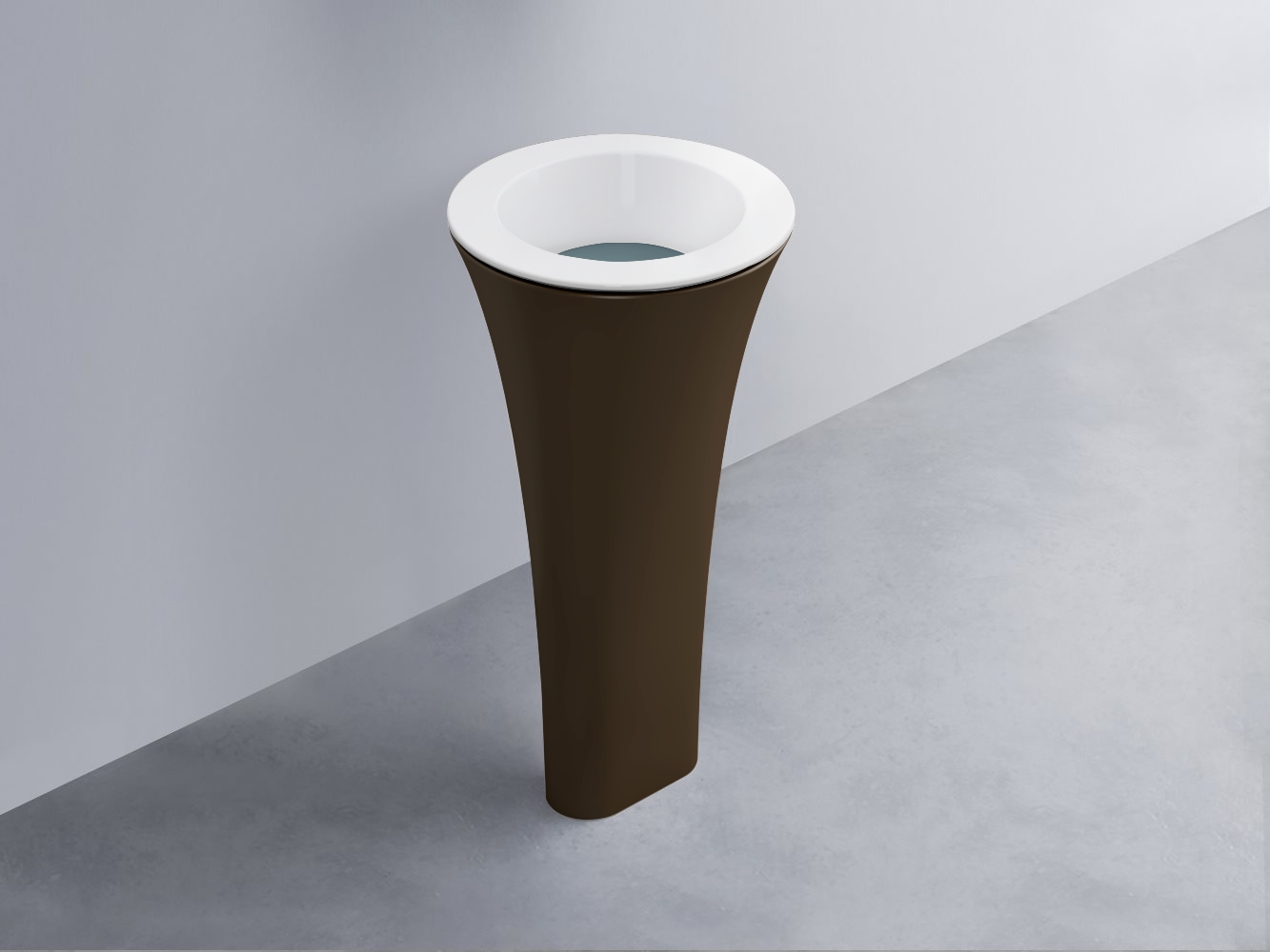 AMLA45-BL+AMPILT-PL+AMCOLT-CA Раковина Amedeo Tondo отдельностоящая cielo Enjoy + Amedeo Ceramica Cielo