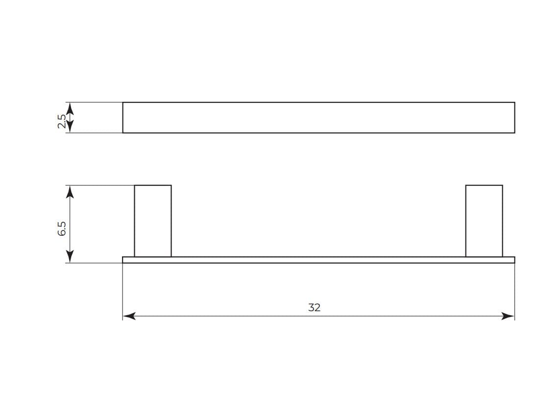Латунный держатель для полотенец Gaia Mobili EPSILON MTEP451 / MTEP452 / MTEP453 ARCH-00141108 - Вид №4