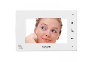 15895068 Цветной монитор видеодомофона без трубки hands-free KCV-A374SD белый 00-00012353 KOCOM