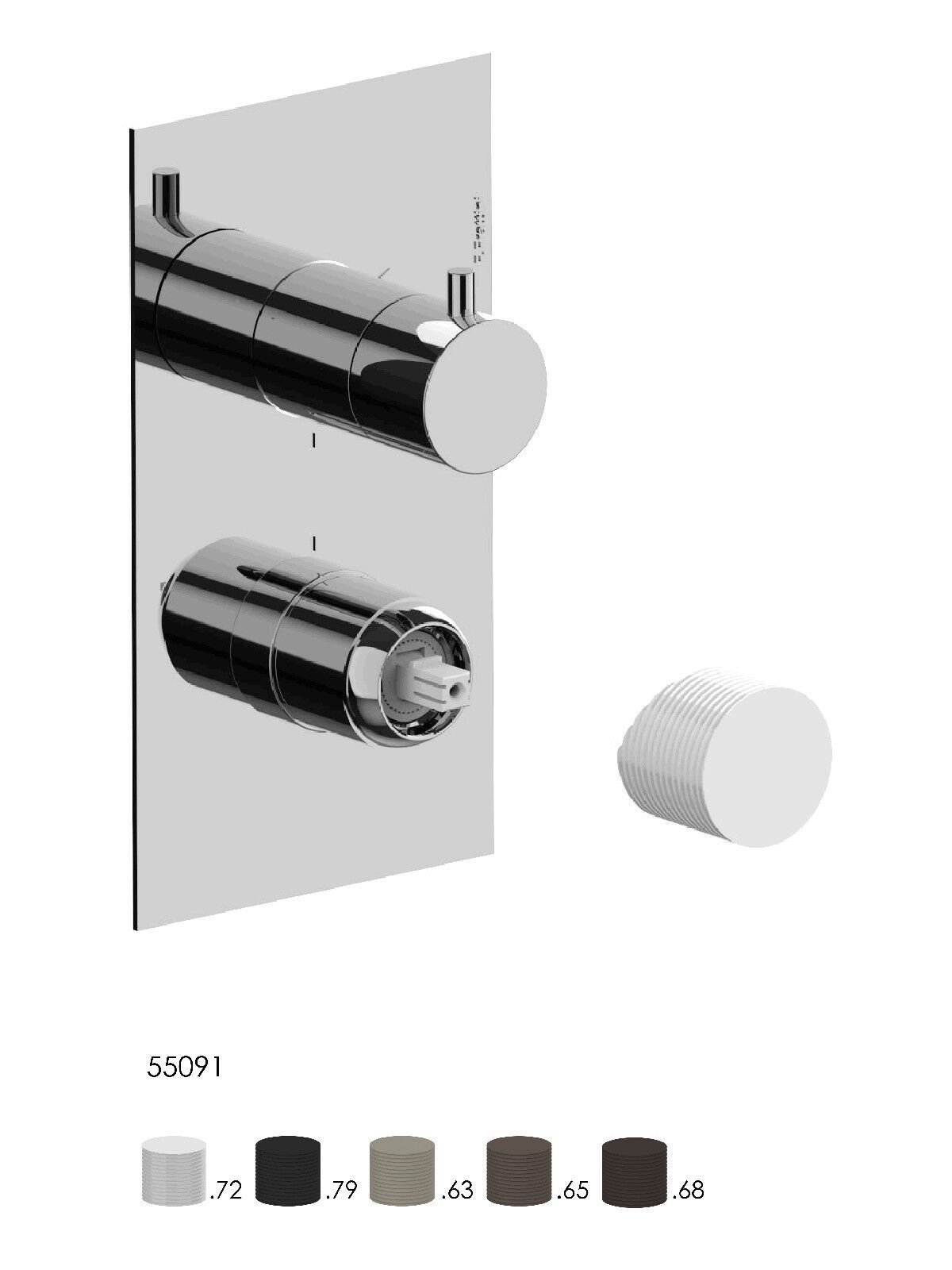 Однорычажный смеситель для душа с переключателем Rubinetterie Frattini ARCH-00128326 - Вид №1